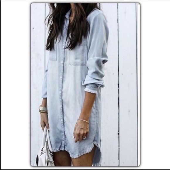 Ginas Light Denim Dress - Picture 2 of 4